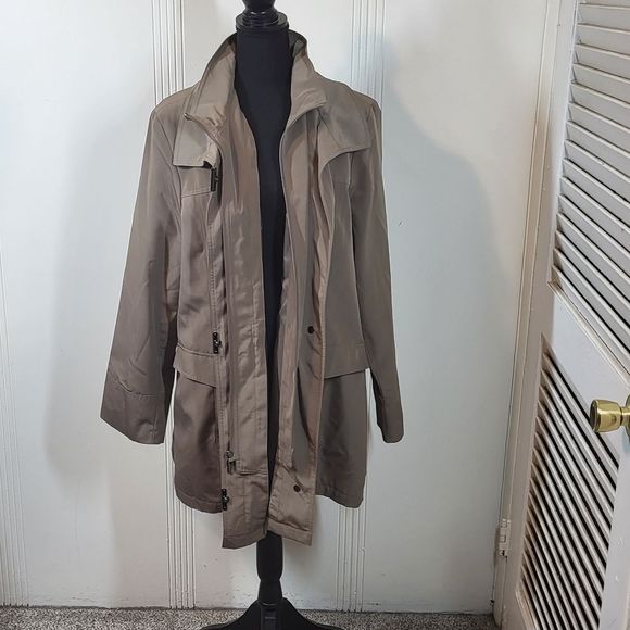 Fleet Street Jackets & Blazers - Plus Size Fleet Street Trench Jacket / Raincoat